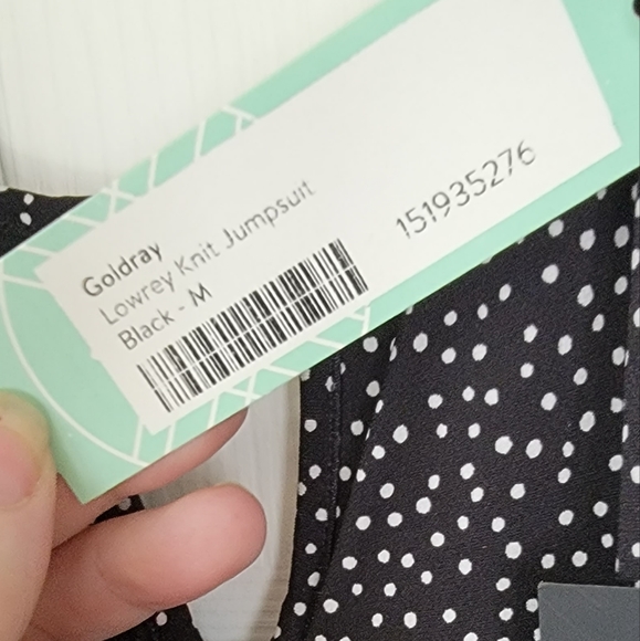 Goldray Lowrey Knit Polka Dot Jumpsuit Stitch Fix - Picture 3 of 3